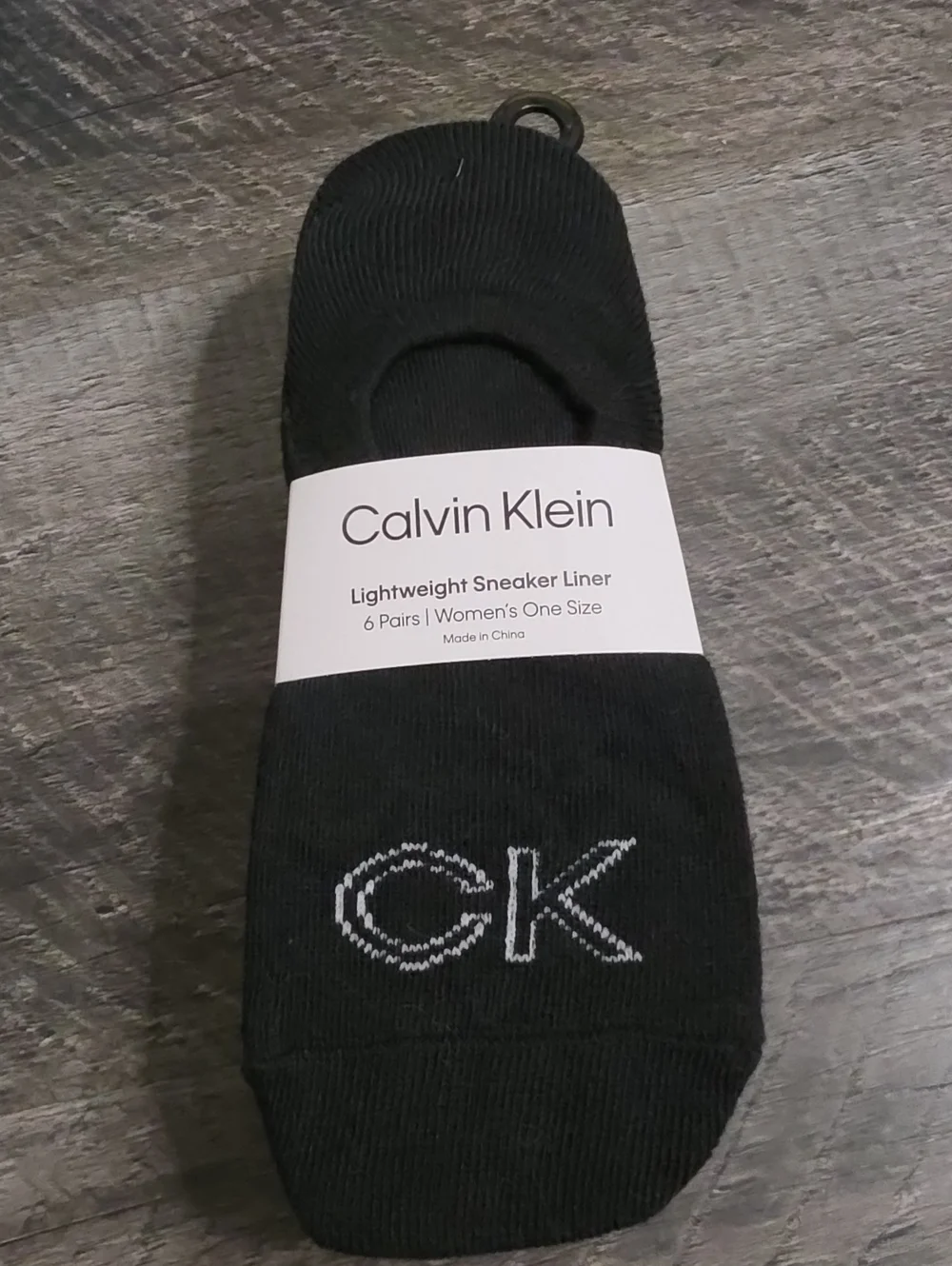 Calvin Klein Black Lightweight Sneaker Liner Socks - Women's 6 Pack